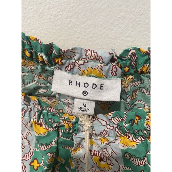 RHODE For target Green crop top Cottagecore  M - Picture 7 of 8